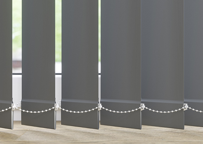 Palermo (Blackout), Dark Grey - Vertical Blind Slats - Image 3